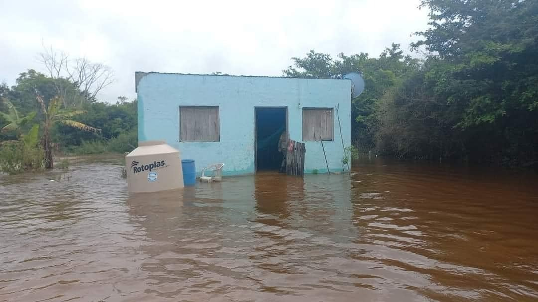 Los niveles de agua han bajado y los residentes de Calakmul han regresado a sus hogares Los niveles de agua han bajado y los residentes de Calakmul han regresado a sus hogares