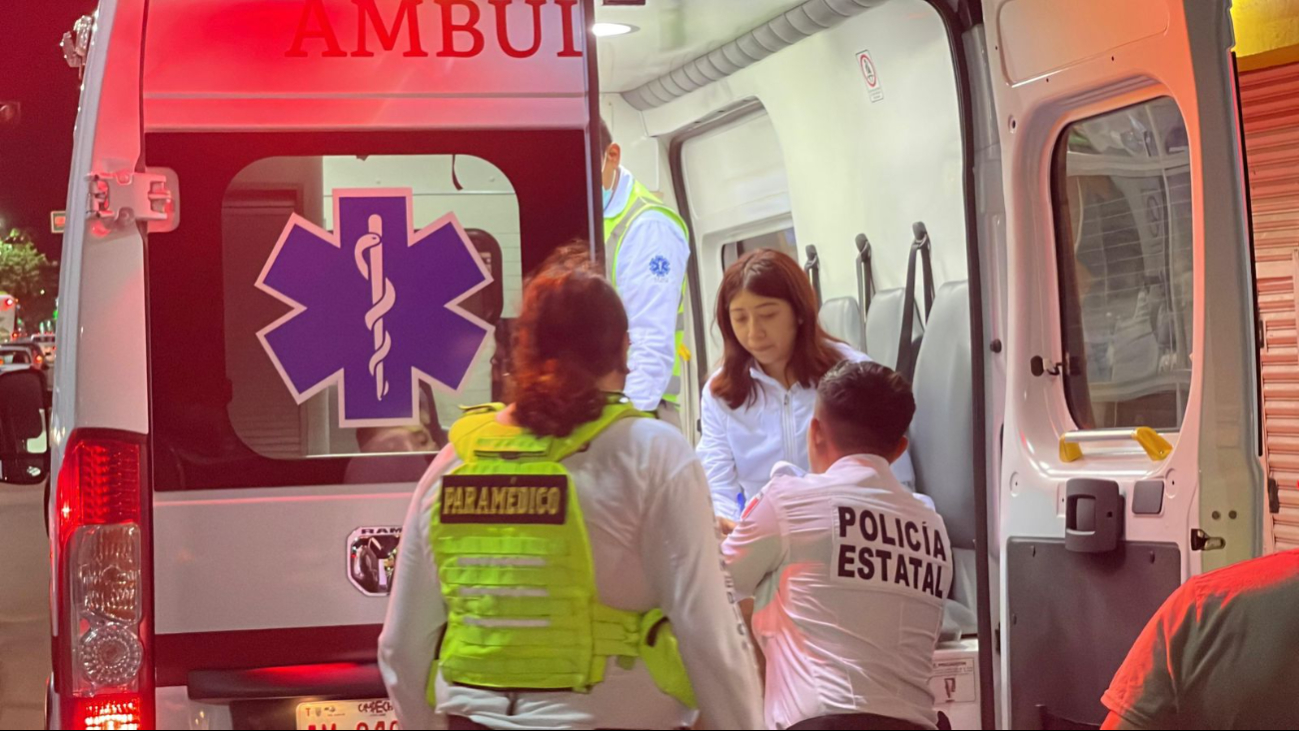 Motociclista fracturado en accidente Motociclista fracturado en accidente