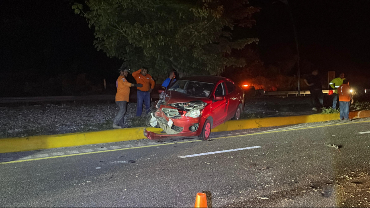 Una vaca que trató de atravesar el periférico de la ciudad, ocasionó un accidente vial. Una vaca que trató de atravesar el periférico de la ciudad, ocasionó un accidente vial.