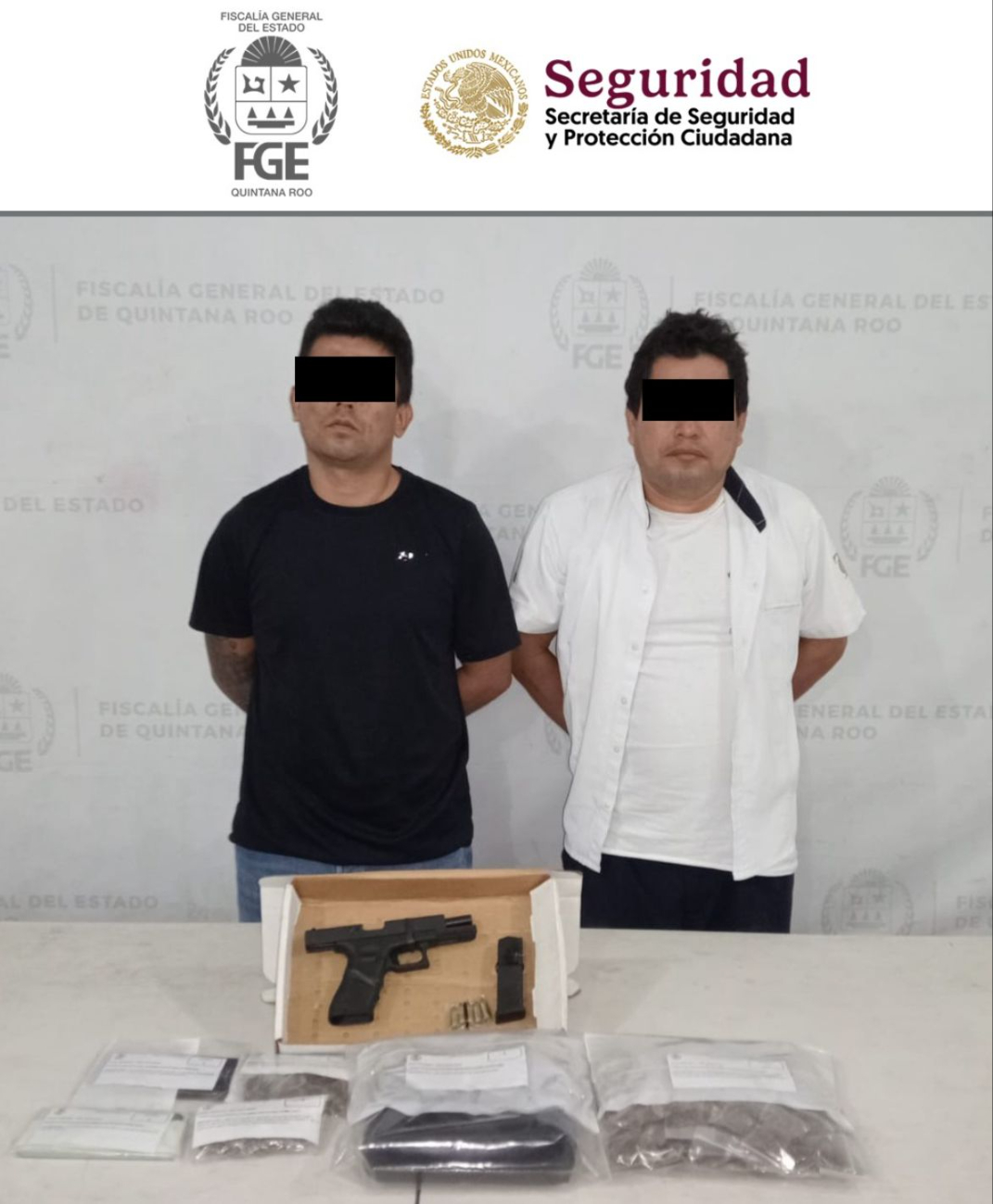 Dos detenidos por privar la vida de dos hombres y herir a uno en Isla Blanca, en la zona intercontinental de Isla Mujeres. Dos detenidos por privar la vida de dos hombres y herir a uno en Isla Blanca, en la zona intercontinental de Isla Mujeres.
