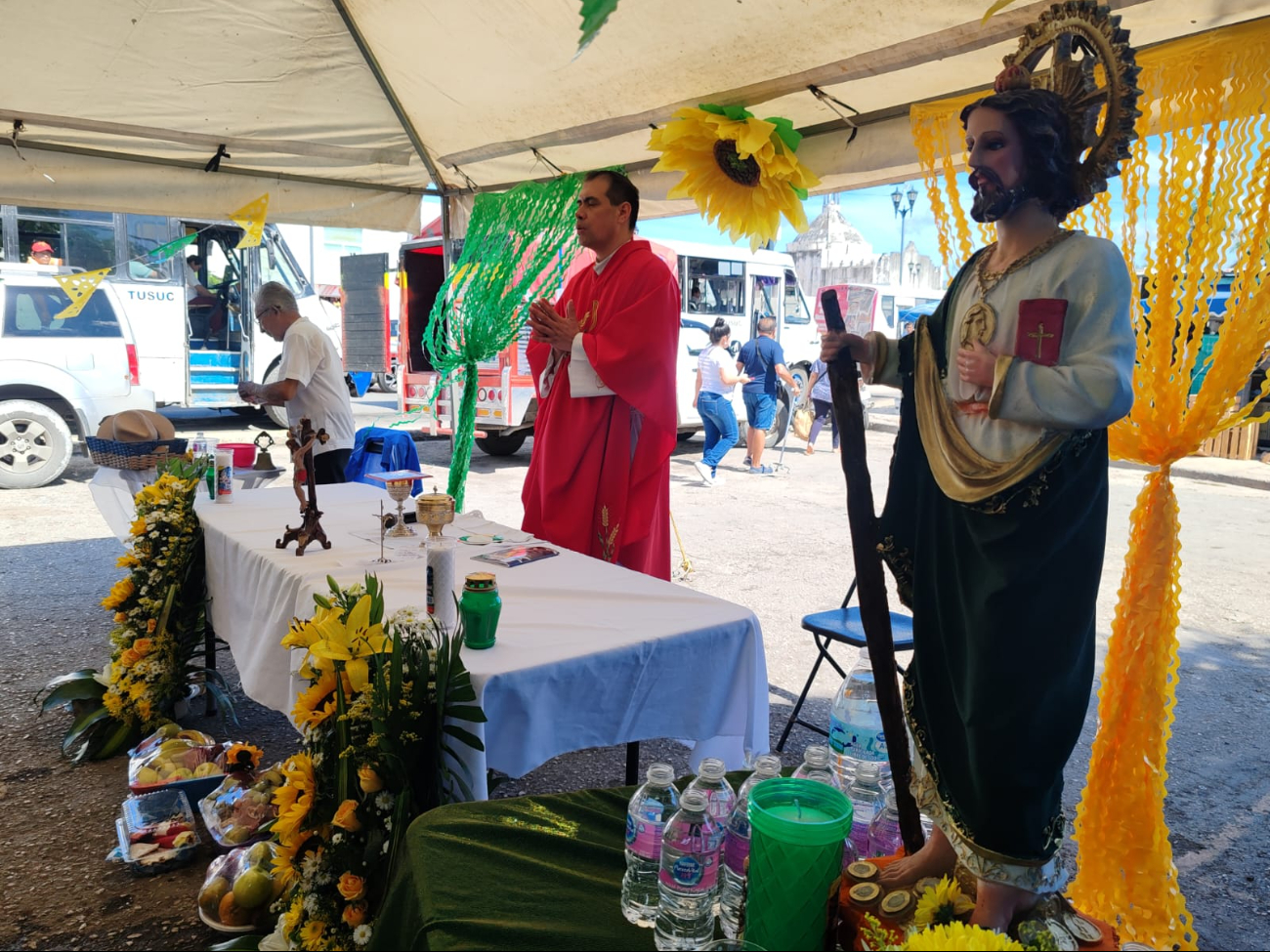 Comerciantes se congregaron con amor, fe y devoción para venerar al santo de las causas difíciles Comerciantes se congregaron con amor, fe y devoción para venerar al santo de las causas difíciles