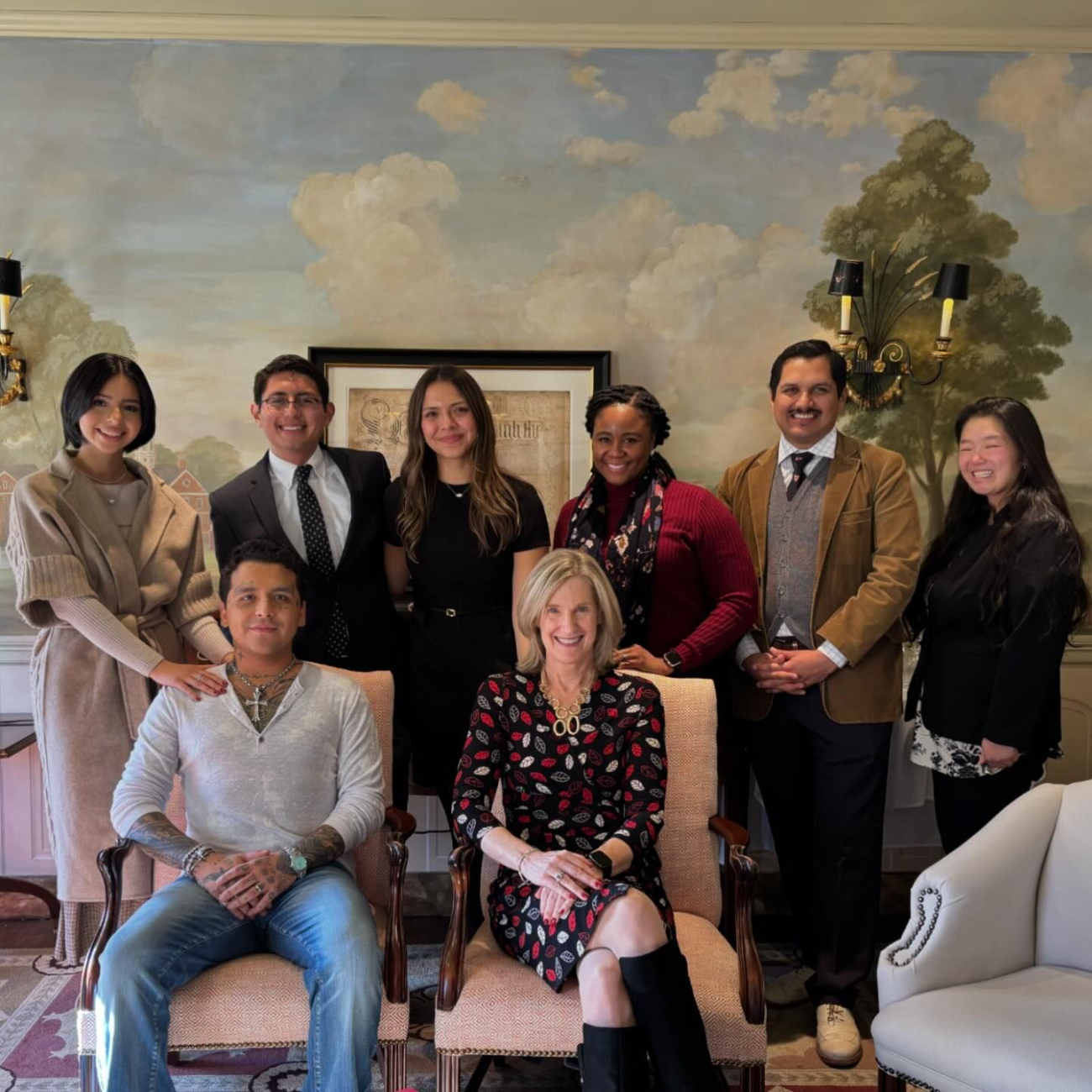 Ángela y Christian con representantes de Harvard Ángela y Christian con representantes de Harvard