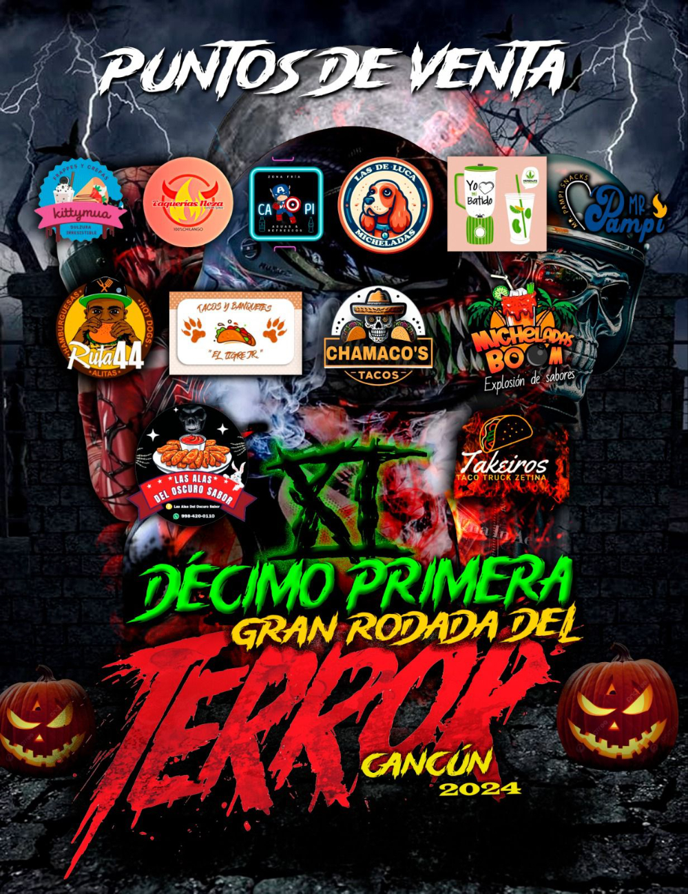 La Décima Primera Gran Rodada del Terror llega a Cancún. La Décima Primera Gran Rodada del Terror llega a Cancún.
