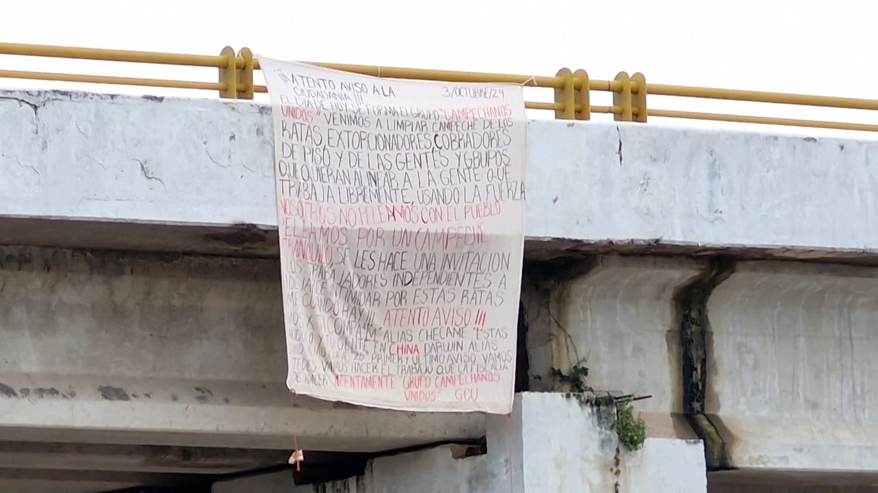 Ayer una manta amenazante fue encontrada Ayer una manta amenazante fue encontrada