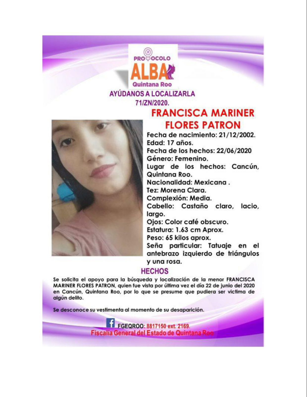 Los restos de Francisca aún no son localizados después de 4 años de los hechos Los restos de Francisca aún no son localizados después de 4 años de los hechos