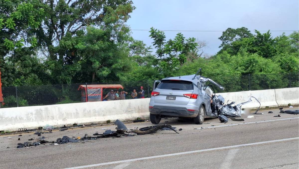 Fatal choque en gasolinera de Pomuch cobra la vida de una persona