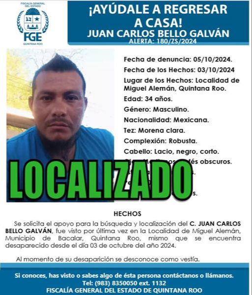 Encuentran con vida al tercer trabajador de empresa cárnica desaparecido en Chetumal