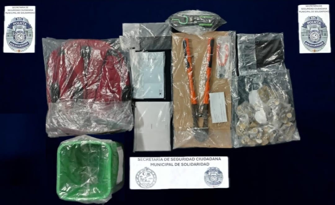 Al momento de la detención se resguardaron algunos objetos en las pertenencias de los hombres Al momento de la detención se resguardaron algunos objetos en las pertenencias de los hombres
