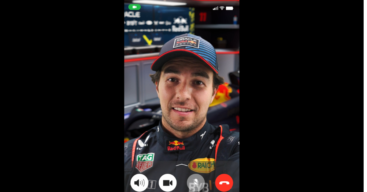 La videollamda de Checo La videollamda de Checo