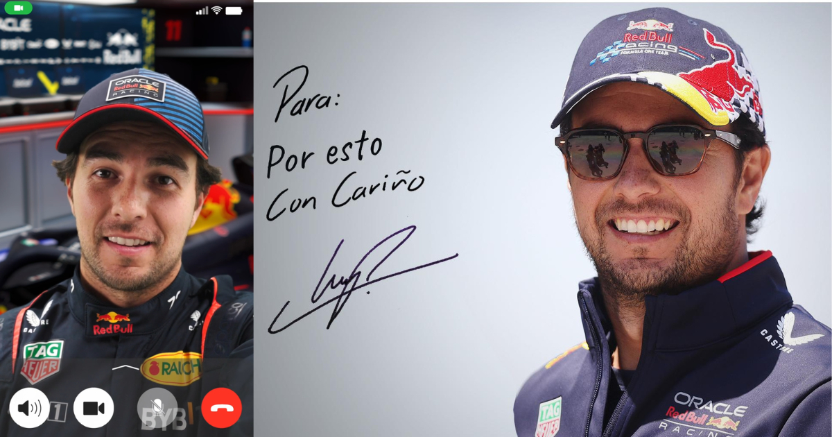 Puedes obtener gratis una llamada y un autógrafo de Checo Puedes obtener gratis una llamada y un autógrafo de Checo