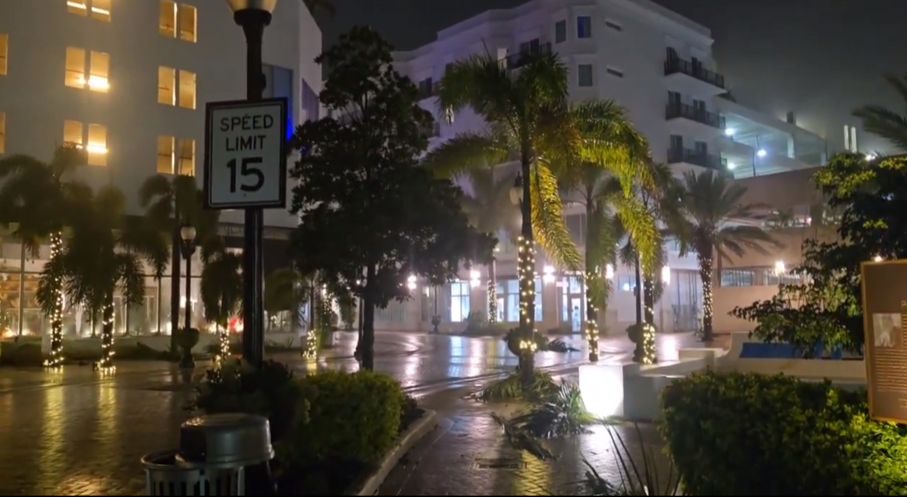Video: Así se ve el ojo del huracán Milton desde Sarasota, Florida