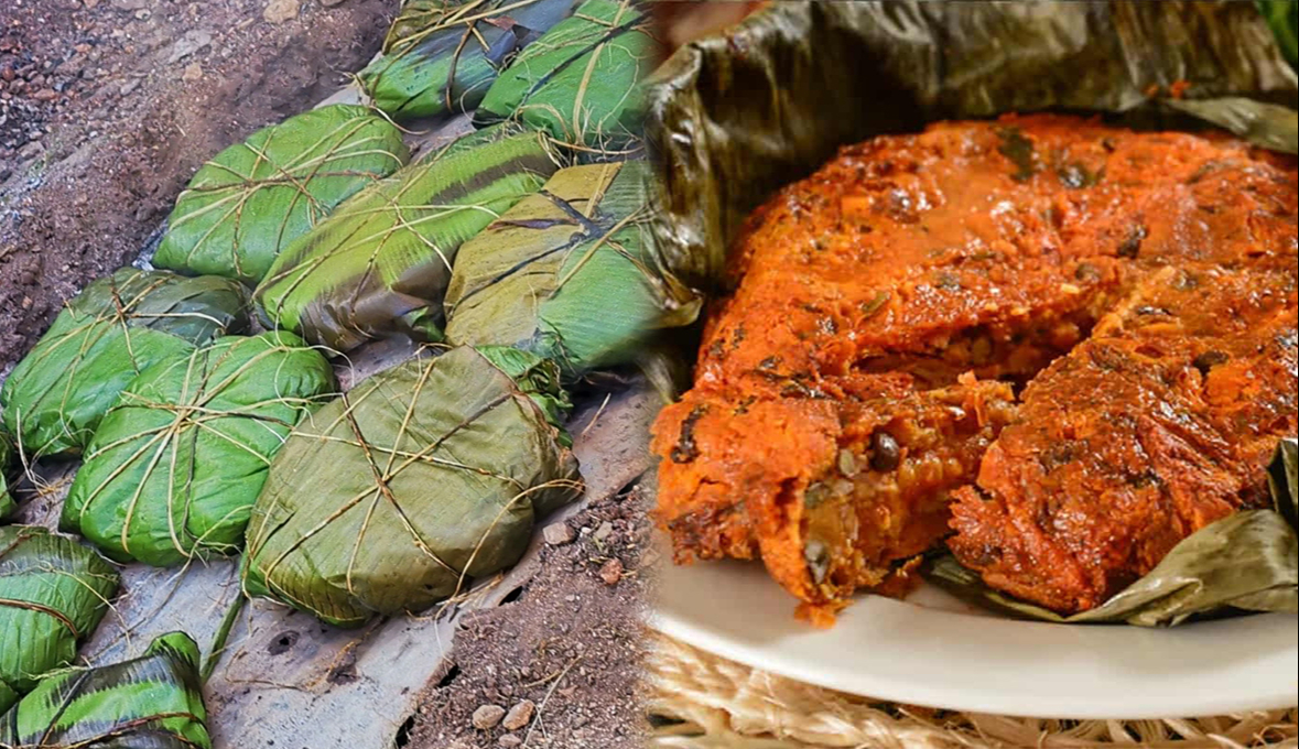 El pibipollo, con raíces en la cultura maya, se puede cocinar enterrado en un horno de tierra o en un horno convencional