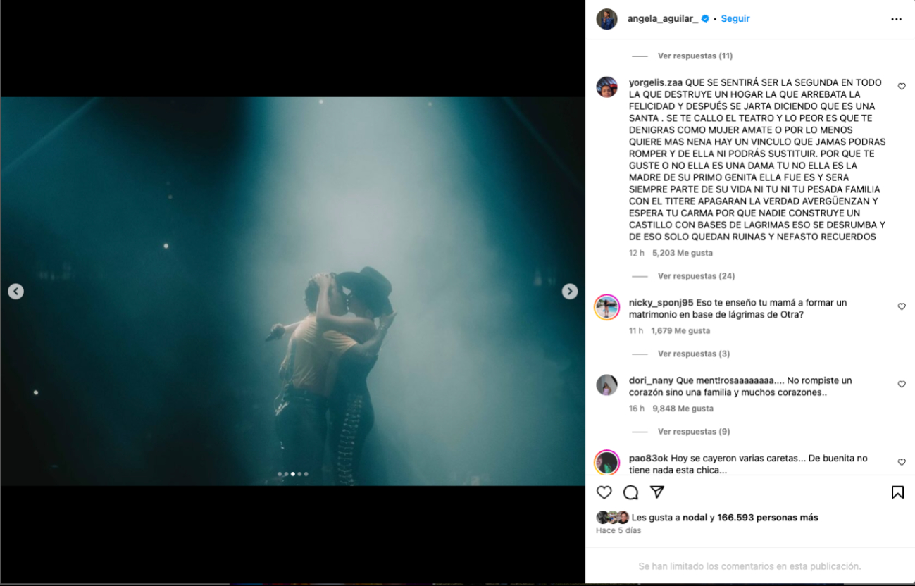 Los comentarios tienen que ver con su relación con Nodal Los comentarios tienen que ver con su relación con Nodal