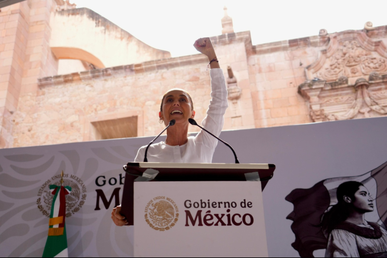 Claudia Sheinbaum cerró su gira de fin de semana en Zacatecas Claudia Sheinbaum cerró su gira de fin de semana en Zacatecas