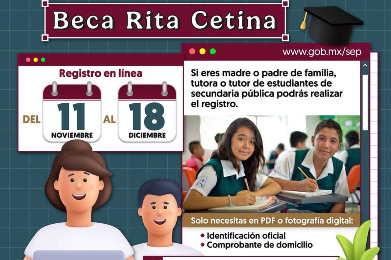 Beca Rita Cetina 2024: Así puedes hacer tu registro en línea para tener este apoyo