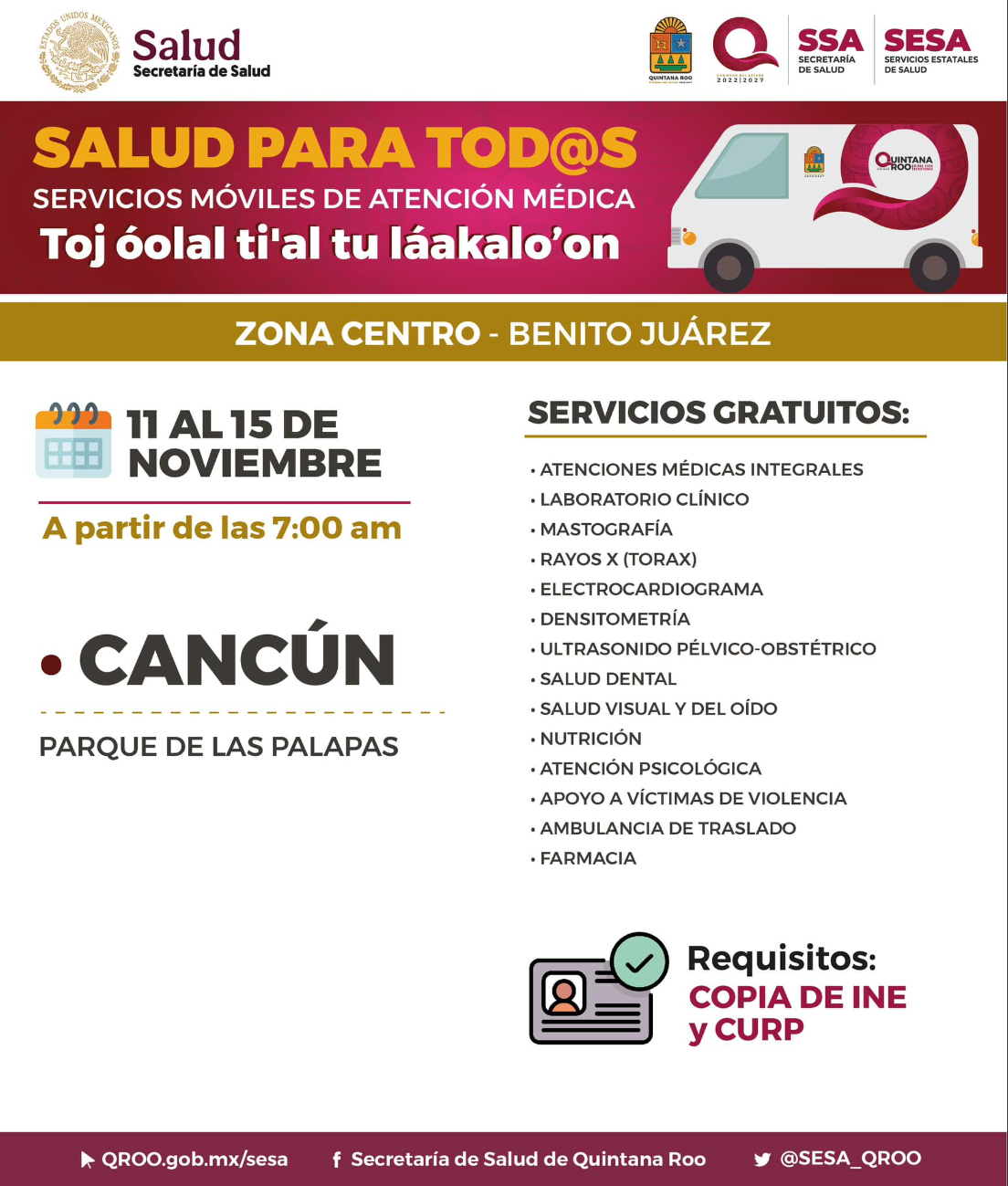 Salud para Todos en Cancún, Quintana Roo