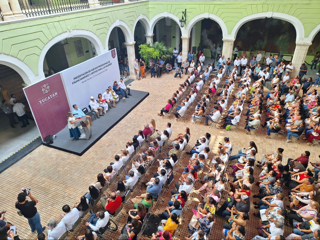 El anuncio se realiza en el Palacio de Gobierno en Mérida El anuncio se realiza en el Palacio de Gobierno en Mérida