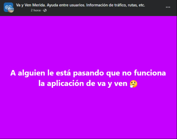 Usuarios han reclamado el redes el mal funcionamiento de la app de Va y Ven Usuarios han reclamado el redes el mal funcionamiento de la app de Va y Ven