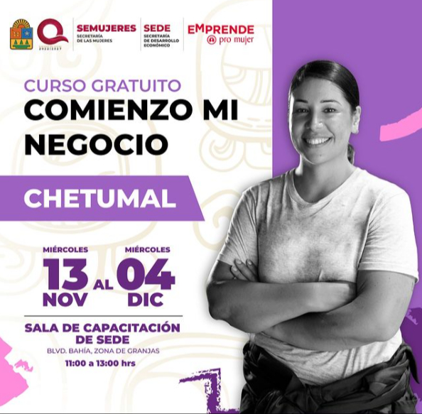 Del 13 de noviembre al 4 de diciembre se llevará a cabo el talle gratuito