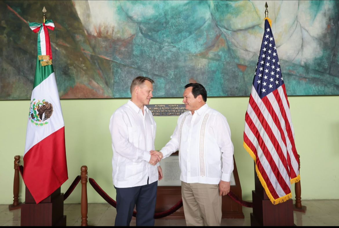 Joaquín Díaz Mena y representantes de EE.UU. refuerzan colaboración para el crecimiento de Yucatán