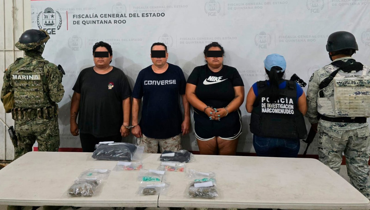 Detienen por posesión de drogas a ocho integrantes de un grupo delictivo en Isla Mujeres