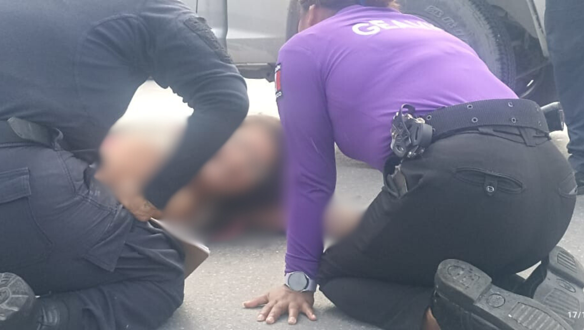 Elementos de la Geavig intentaron dialogar con la mujer