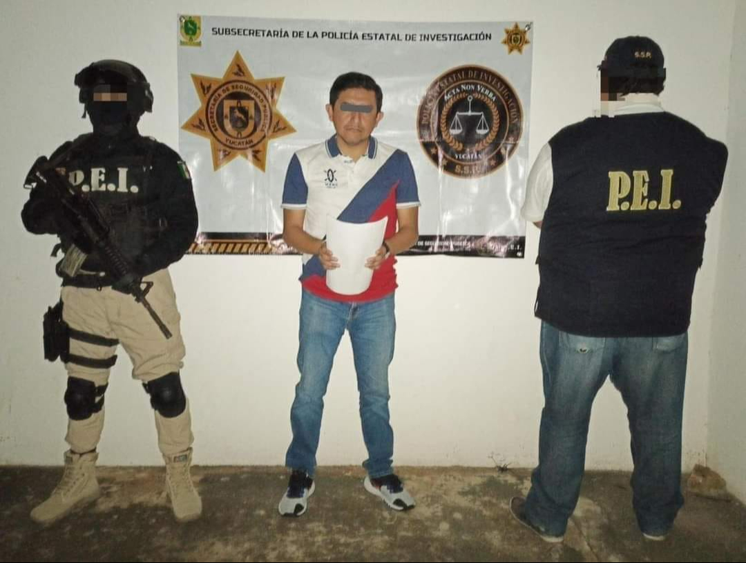 El hombre permanecerá a disposición de la FGE Yucatán