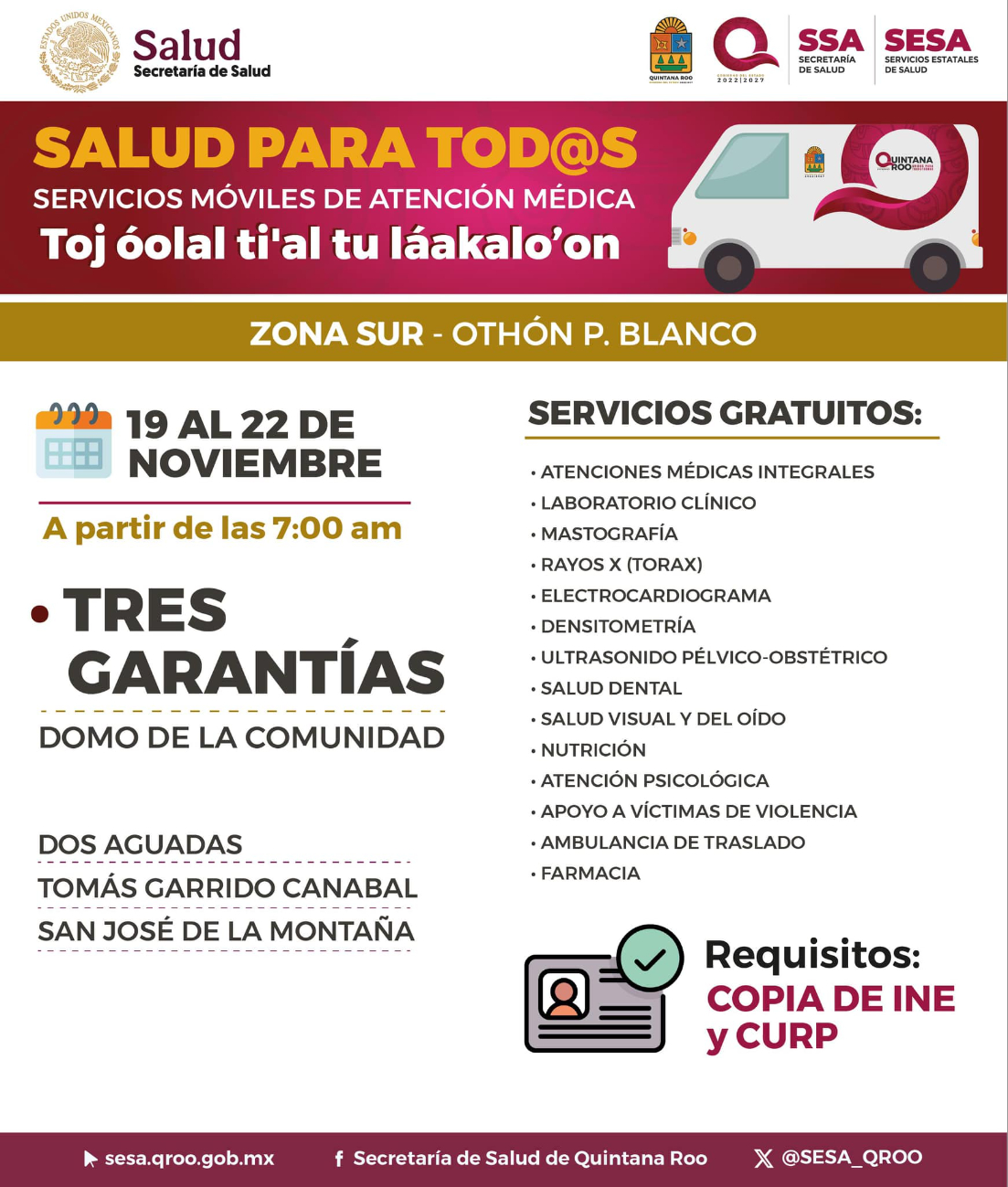 Los servicios gratuitos de "Salud para Todos" abarcarán atención física y mental Los servicios gratuitos de "Salud para Todos" abarcarán atención física y mental