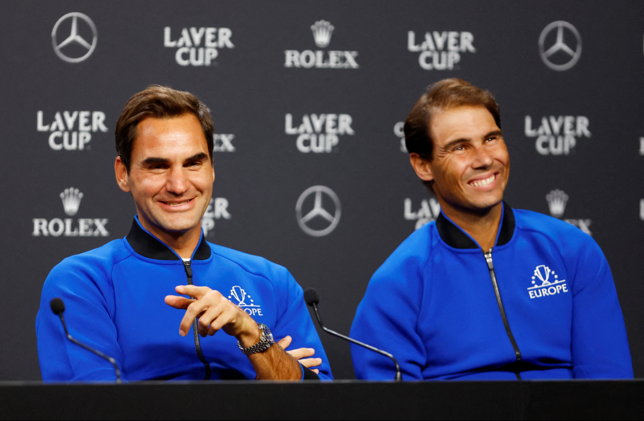 Federer se despide de Nadal fuera de la cancha Federer se despide de Nadal fuera de la cancha