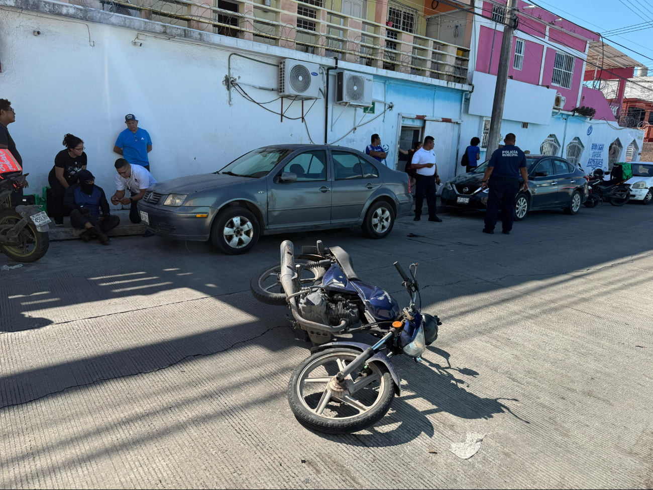 Mandadito accidentado frente a la casa de justicia. Mandadito accidentado frente a la casa de justicia.