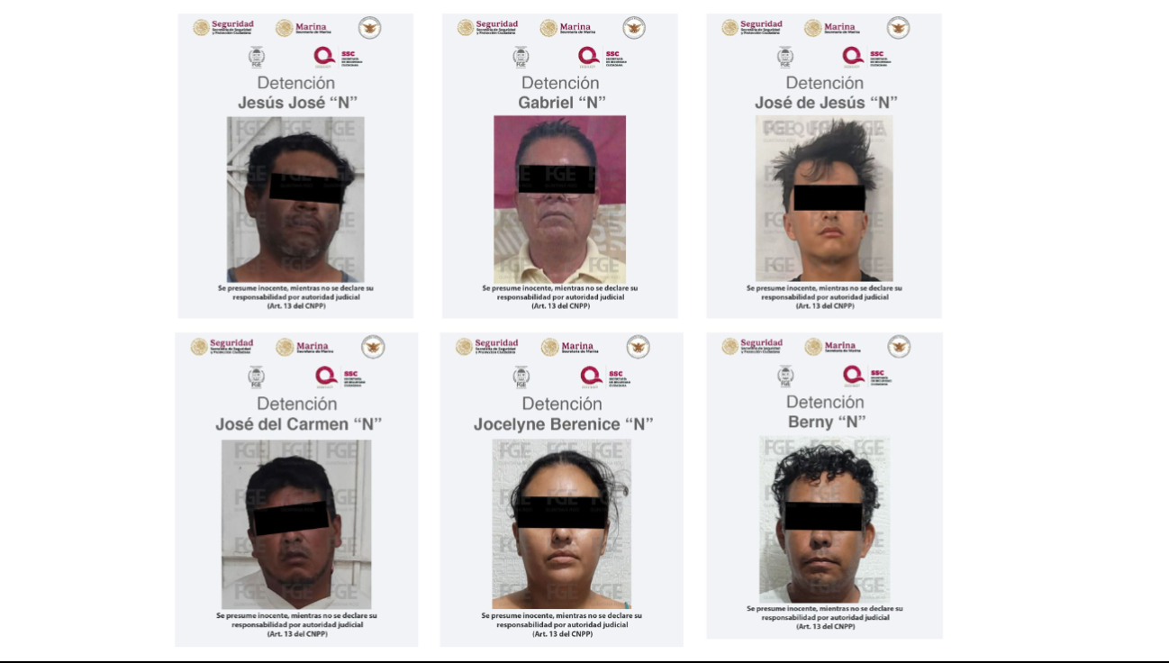 Los detenidos quedaron a disposición del Ministerio Público para definir su situación jurídica Los detenidos quedaron a disposición del Ministerio Público para definir su situación jurídica