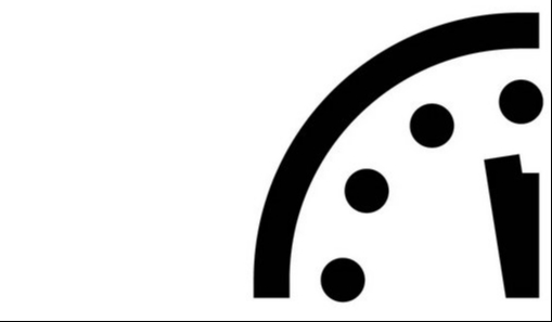 El Reloj del Fin del Mundo 2024 continúa igual que el de 2023. El Reloj del Fin del Mundo 2024 continúa igual que el de 2023.