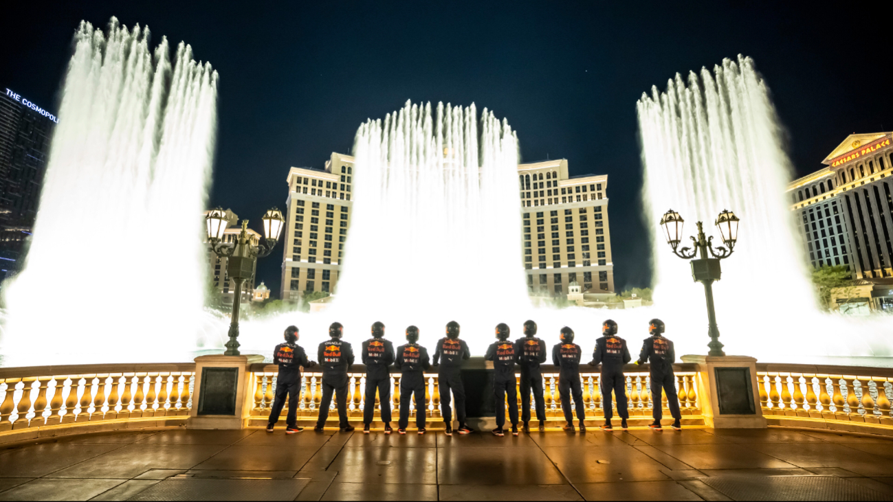 El equipo de Red Bull ya está en Las vegas El equipo de Red Bull ya está en Las vegas