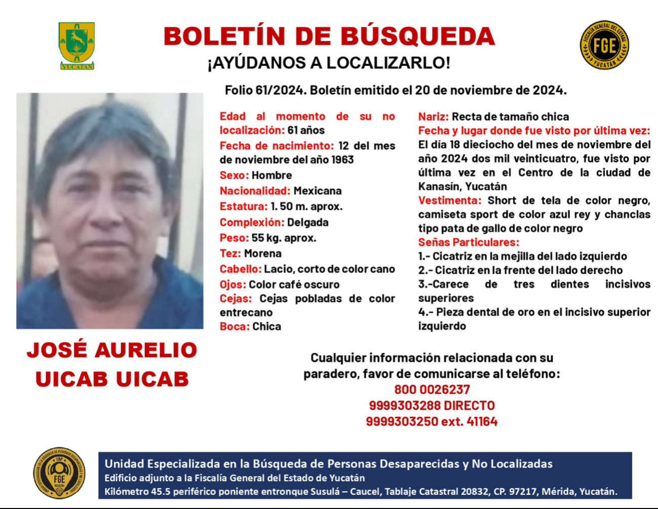 El hombre fue hallado sin vida tres días después en una brecha en Kanasín El hombre fue hallado sin vida tres días después en una brecha en Kanasín