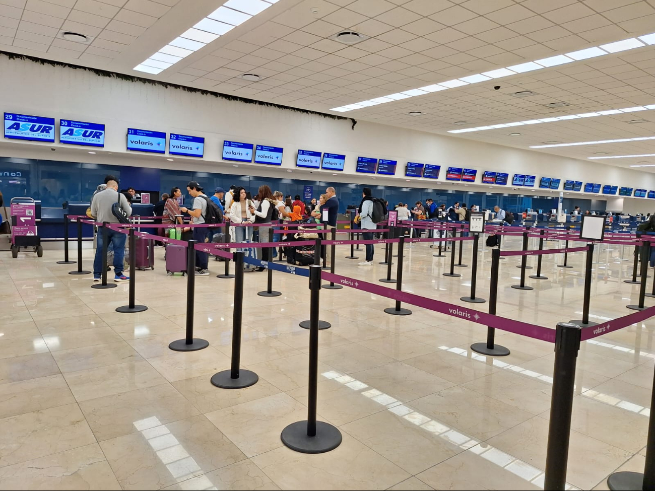 Habrá retrasos en el aeropuerto de Mérida por el cierre del AICM Habrá retrasos en el aeropuerto de Mérida por el cierre del AICM
