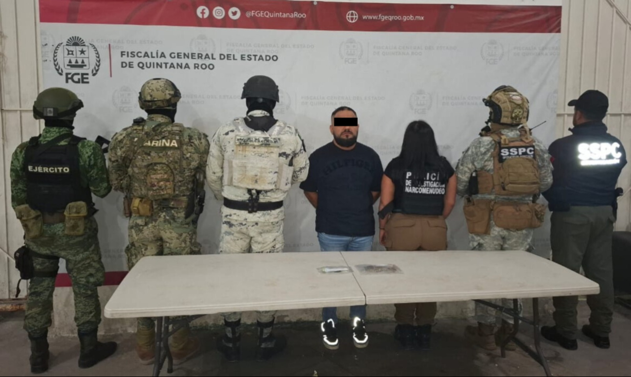 Cateos simultáneos en Benito Juárez dejan decomisos de drogas y una detención