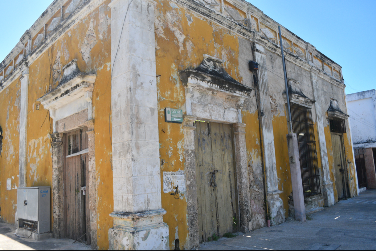 Casas abandonadas en el Centro Histórico de Campeche afecta titulo de patrimonio