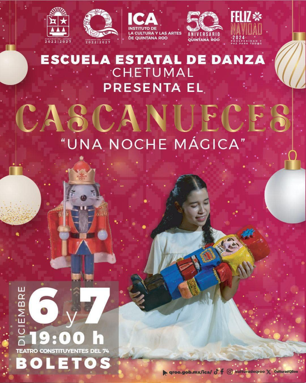 ¡Cascanueces “Una noche mágica" llega a Chetumal! ¿Cuáles son las fechas y horarios?