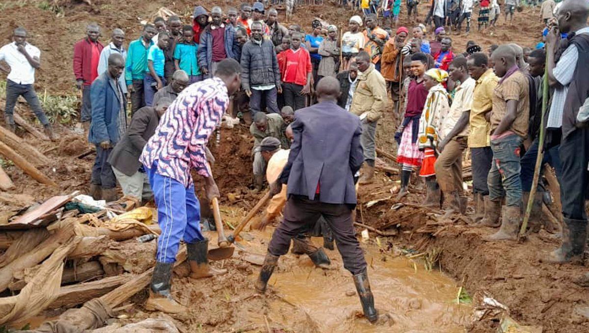 Las fuertes lluvias en Uganda causaron el deslizamientos de tierra Las fuertes lluvias en Uganda causaron el deslizamientos de tierra