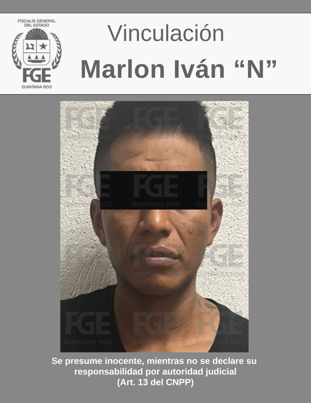 Fiscalía prisión preventiva para 2 personas por homicidio calificado en Solidaridad / FGE Fiscalía prisión preventiva para 2 personas por homicidio calificado en Solidaridad / FGE
