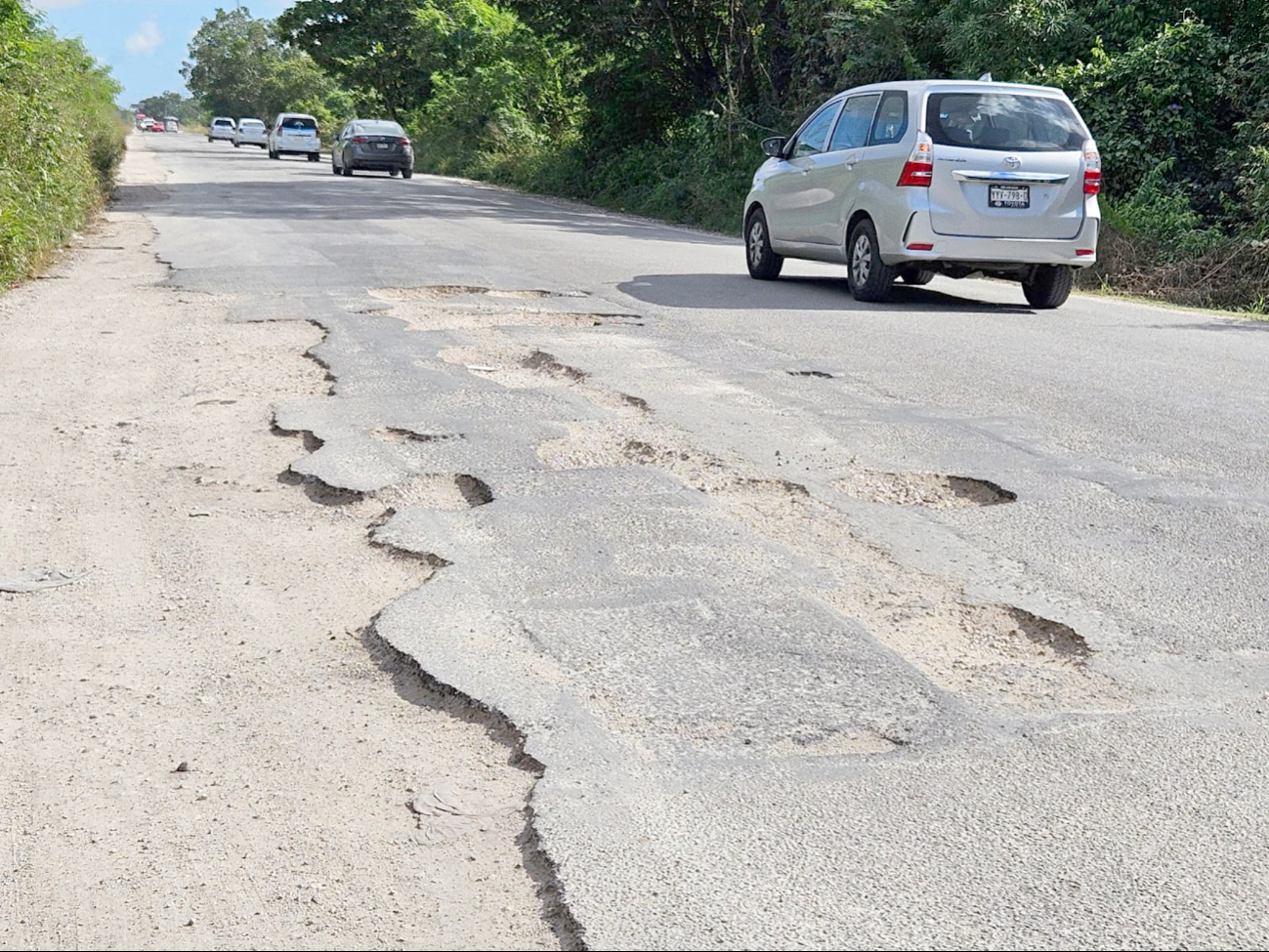 Las malas condiciones han perjudicado a los conductores en una ruta muy utilizada Las malas condiciones han perjudicado a los conductores en una ruta muy utilizada