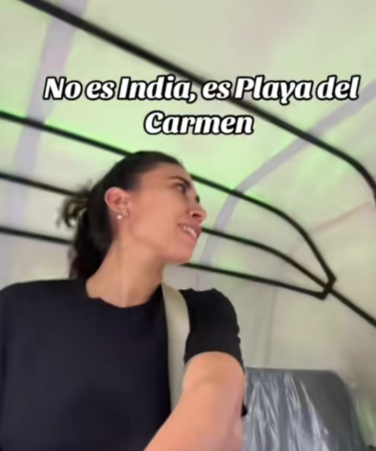 En Playa del Carmen hay un transporte que a cualquiera hará recordar a la India