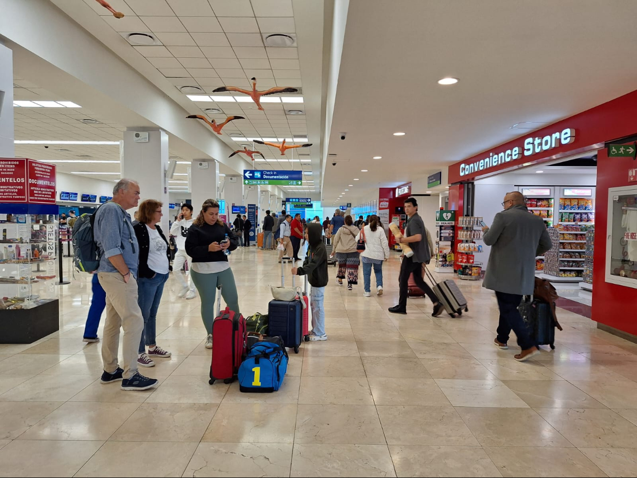 Se programaron 35 vuelos de salida Se programaron 35 vuelos de salida