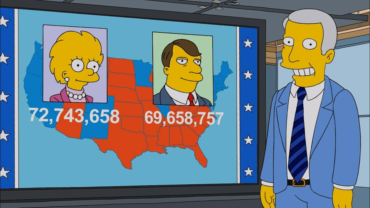Redes claman que Los Simpson predijeron las elecciones EU 2024. Redes claman que Los Simpson predijeron las elecciones EU 2024.