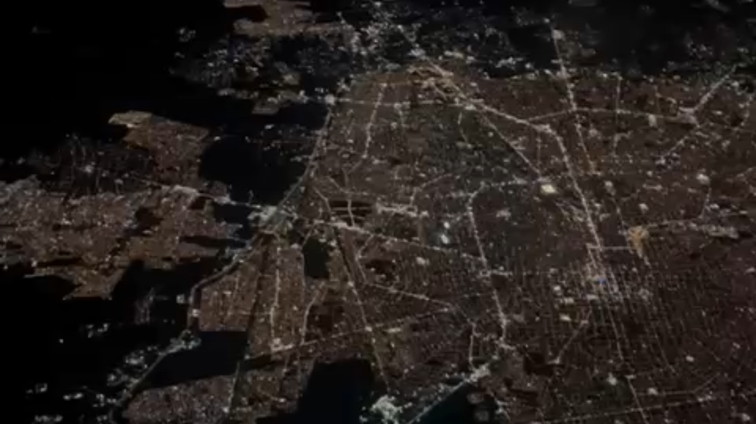 La ciudad de Mérida es el punto de luz más grande La ciudad de Mérida es el punto de luz más grande