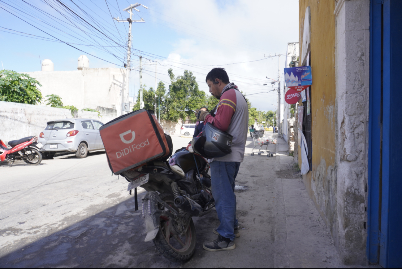 Piden seguridad social para moto repartidores de Campeche 