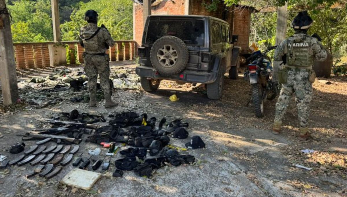 Marina decomisa armamento y vehículos de ‘Los Chapitos’ en Sinaloa