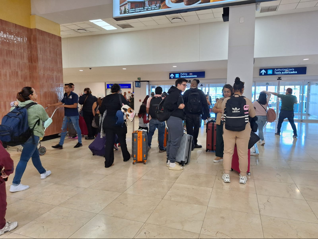 La afluencia de pasajeros se ha comportado normal, principalmente con la llegada de turistas La afluencia de pasajeros se ha comportado normal, principalmente con la llegada de turistas