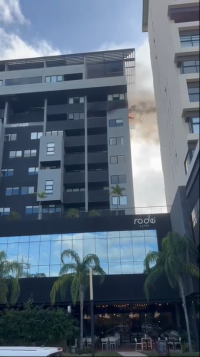 El edificio al Norte de Mérida fue evacuado. El edificio al Norte de Mérida fue evacuado.