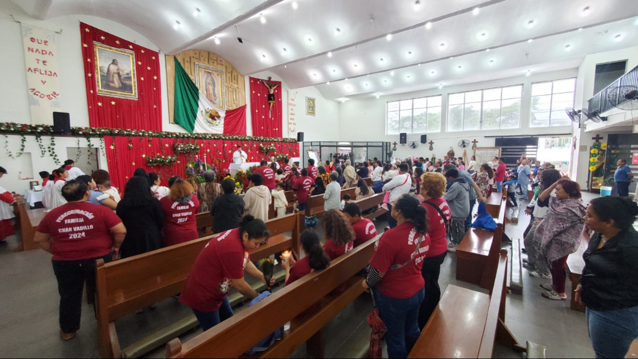 El presbítero Juan Pablo Valadez Zavala agradeció a los presentes y resaltó la importancia de la devoción diaria a la Virgen de Guadalupe